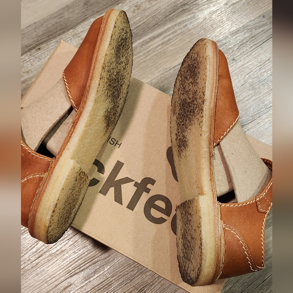 38 Women's Brown Duck Feet Mols - Picture 5 of 6